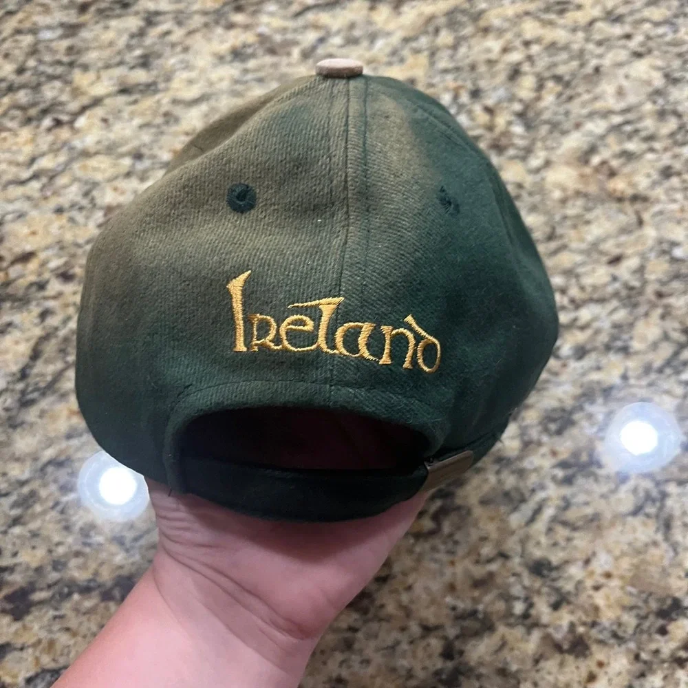 All Craft Dublin Ireland Shamrock Baseball Cap Green Tan Adjustable Hat Hat